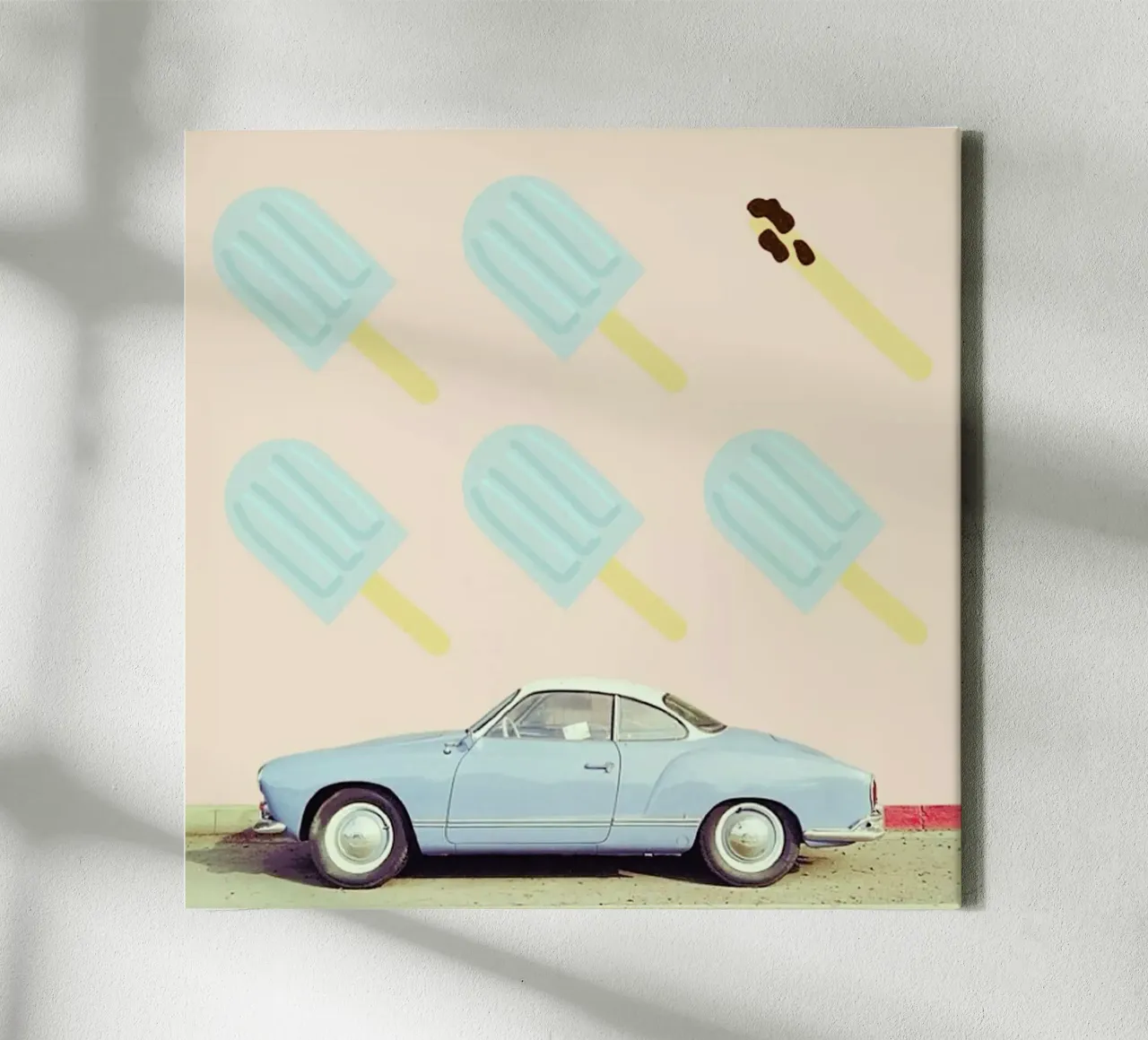 frome ice-cream to shit tela con Cornice a cassetta da FinnanoFenno