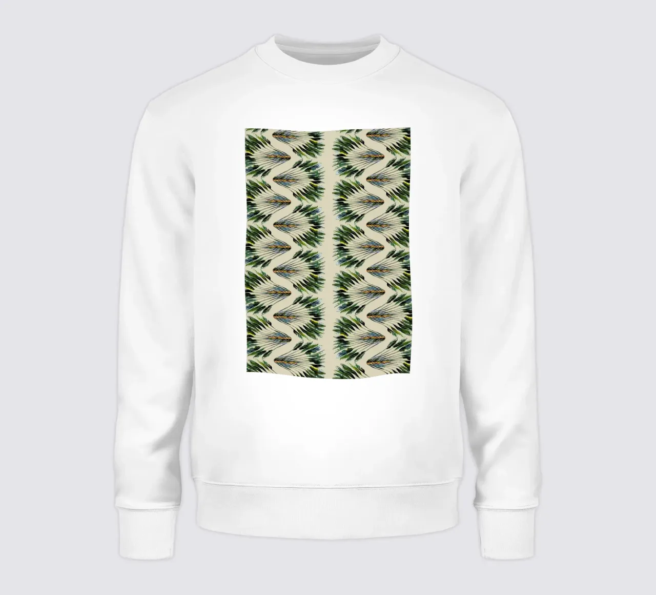 Madagascar Travellers Wavy Palm Groen felpa da Femke Zwaan
