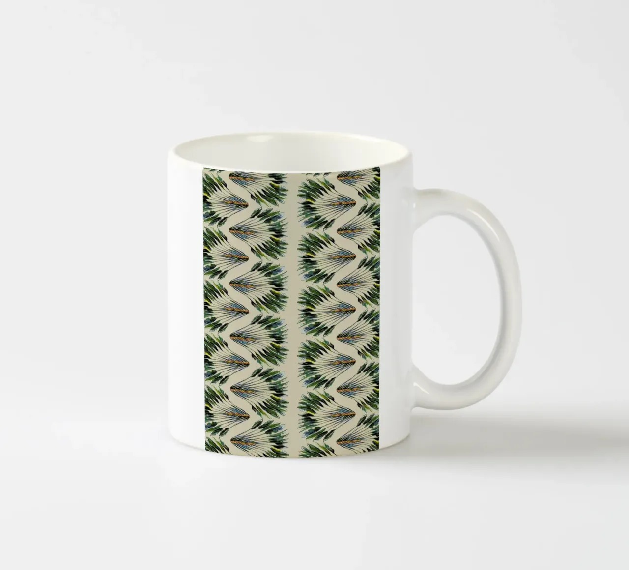 Madagascar Travellers Wavy Palm Groen tazza in ceramica da Femke Zwaan