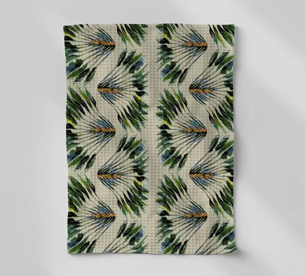 Madagascar Travellers Wavy Palm Groen canovaccio da cucina da Femke Zwaan