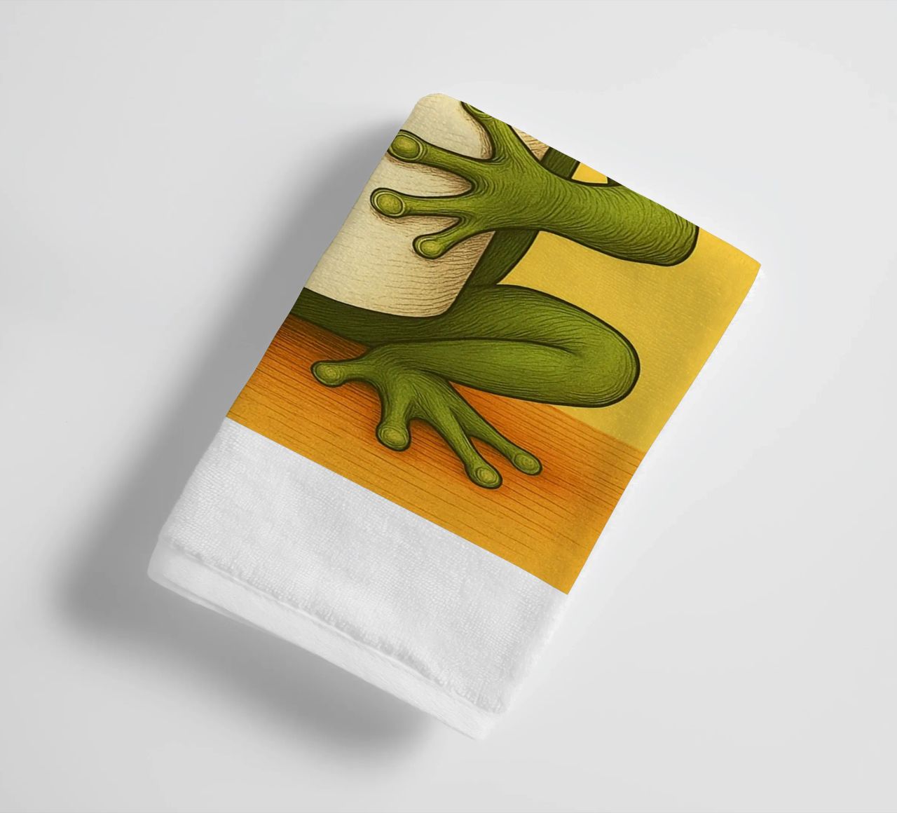 Frosch Netter Hintern Lustiger Badezimmer Humor Handtuch von the gan gan