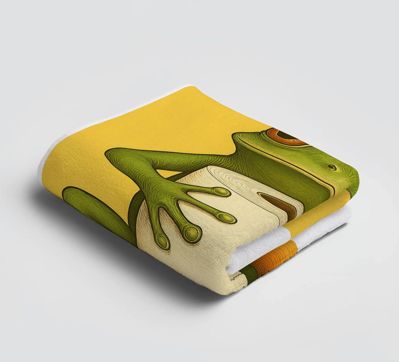 Frosch Netter Hintern Lustiger Badezimmer Humor Handtuch von the gan gan