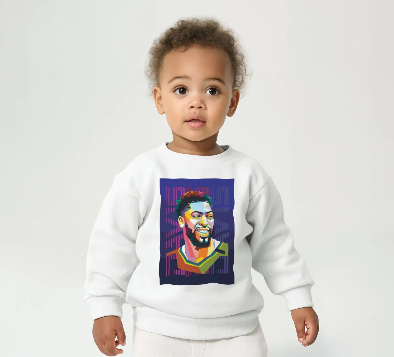 Anthony Davis Pop Art WPAP felpa neonato da Alkahfsmart