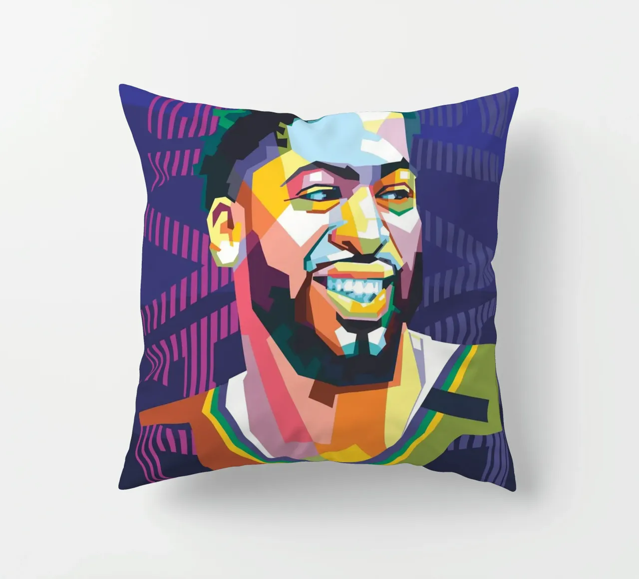 Anthony Davis Pop Art WPAP cuscino da Alkahfsmart