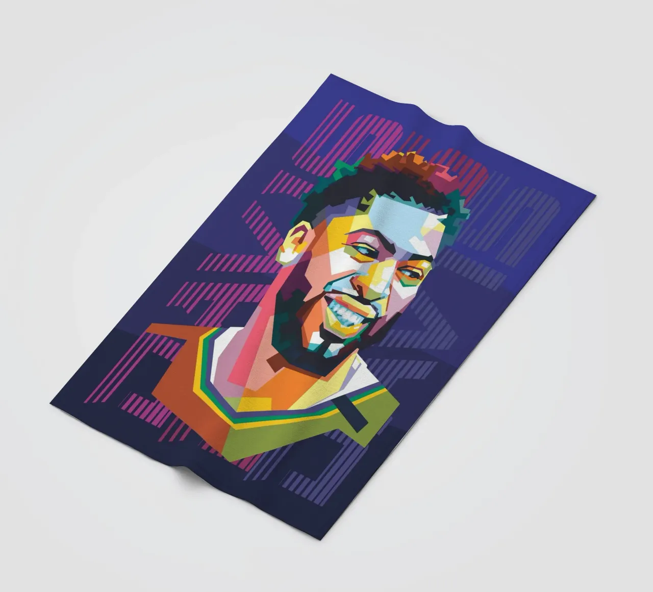 Anthony Davis Pop Art WPAP coperta in pile da Alkahfsmart