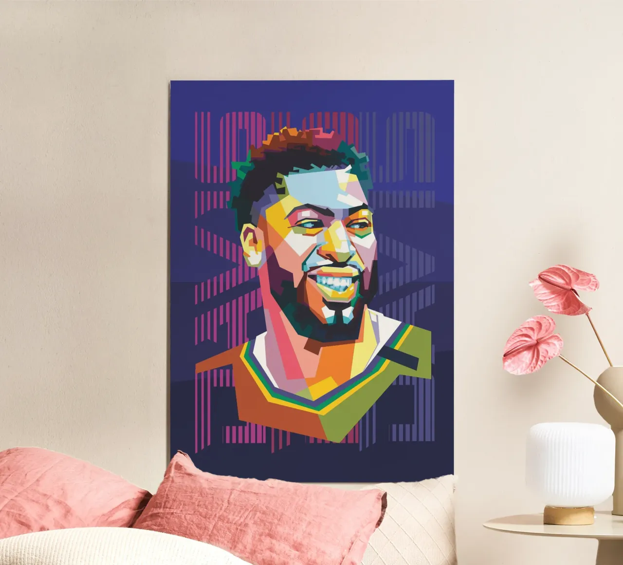 Anthony Davis Pop Art WPAP carta hahnemühle da Alkahfsmart