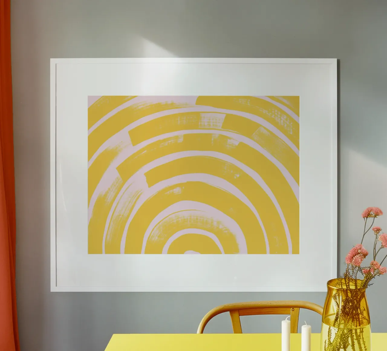 SUN Bow poster con telaio in alluminio da All Colours