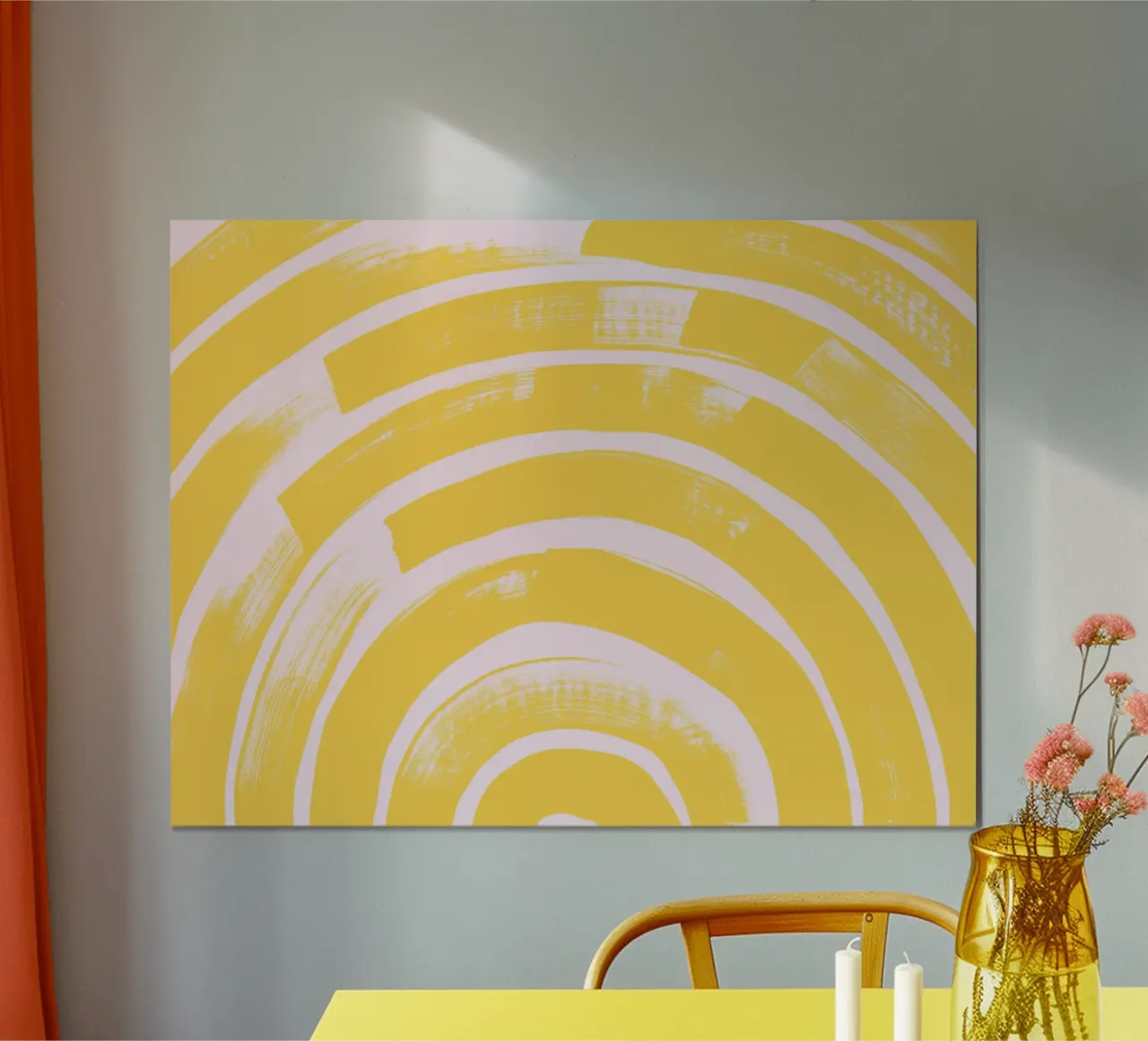 SUN Bow poster con telaio in alluminio da All Colours