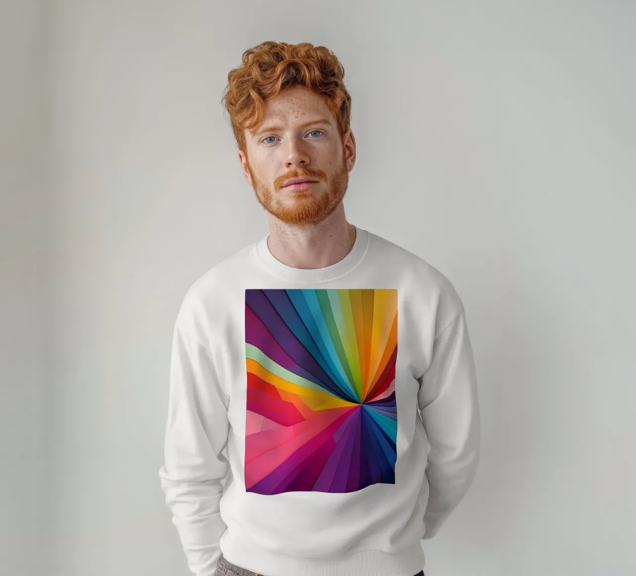 Abstrakt Regenbogenfarben felpa da kosinsart.gallery