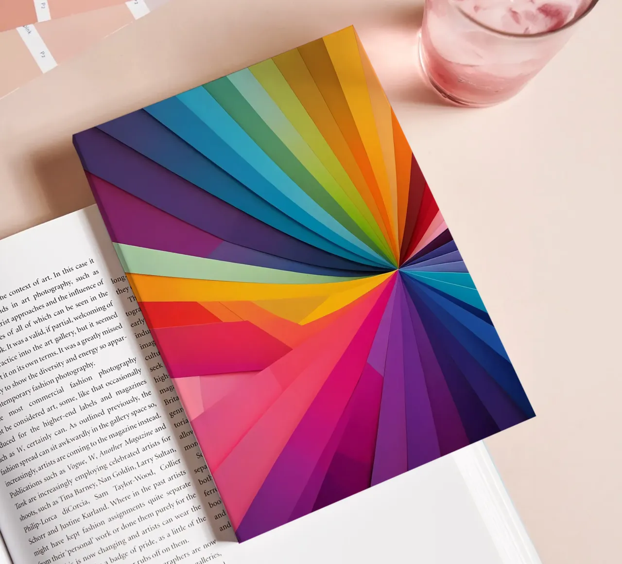 Abstrakt Regenbogenfarben notebook by kosinsart.gallery