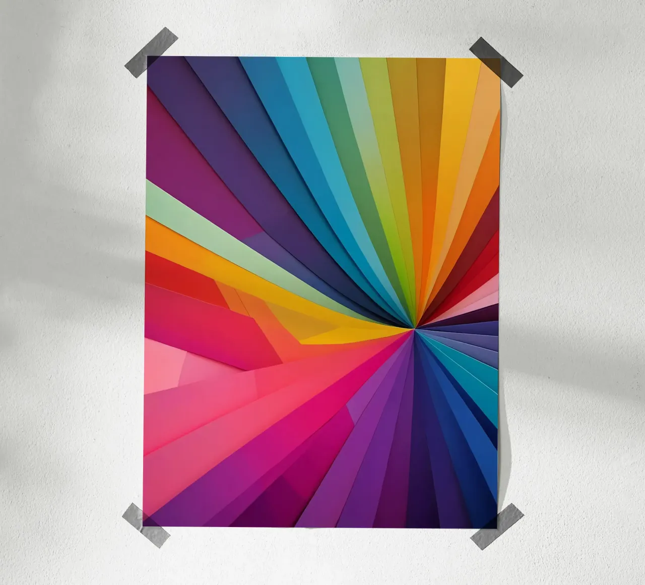 Abstrakt Regenbogenfarben poster da kosinsart.gallery