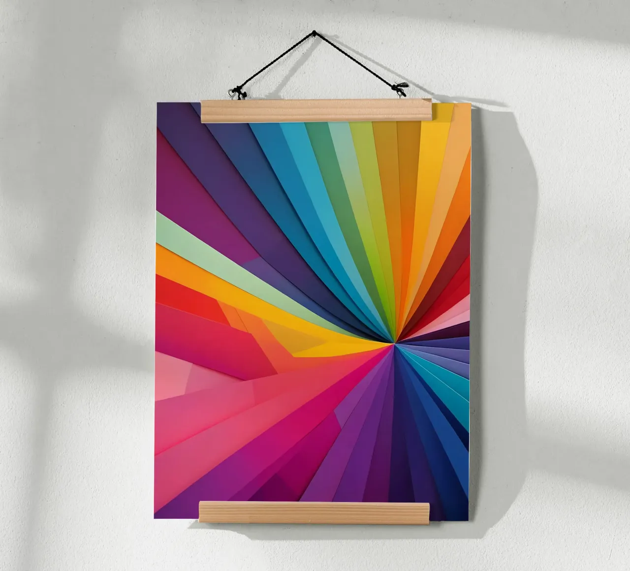 Abstrakt Regenbogenfarben poster da kosinsart.gallery