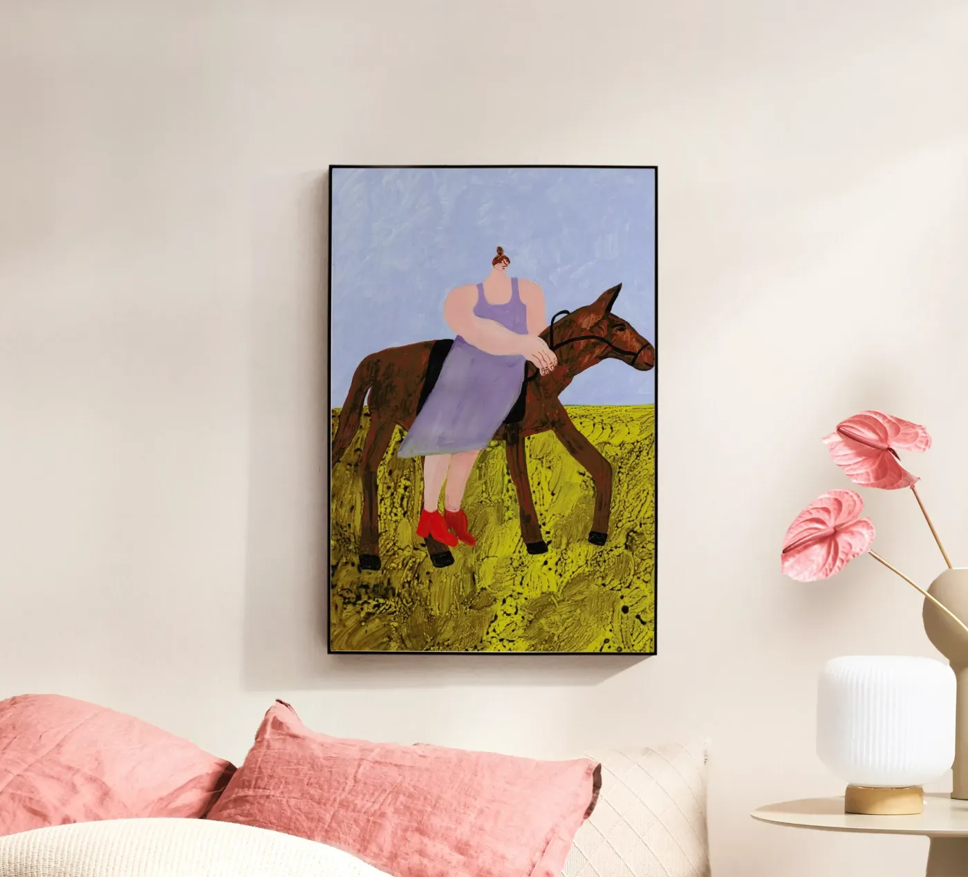 Horse Riding plexiglass da Nudes and Croissants