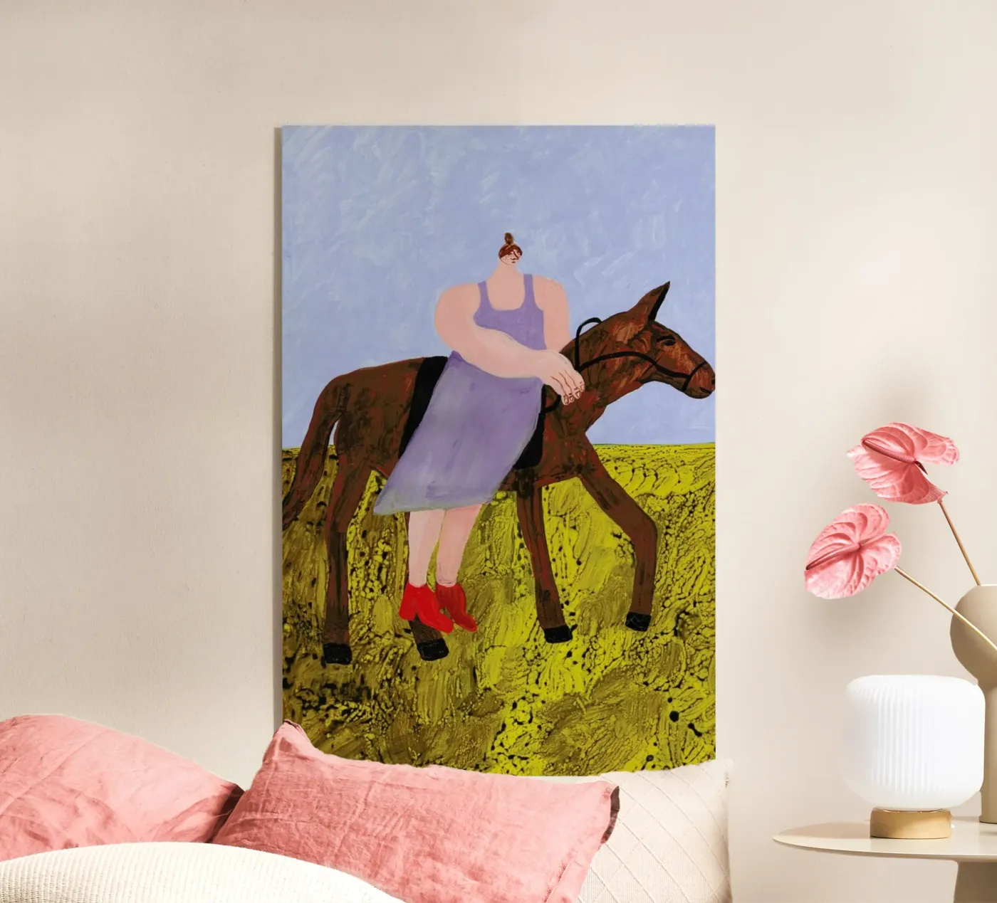 Horse Riding plexiglass da Nudes and Croissants