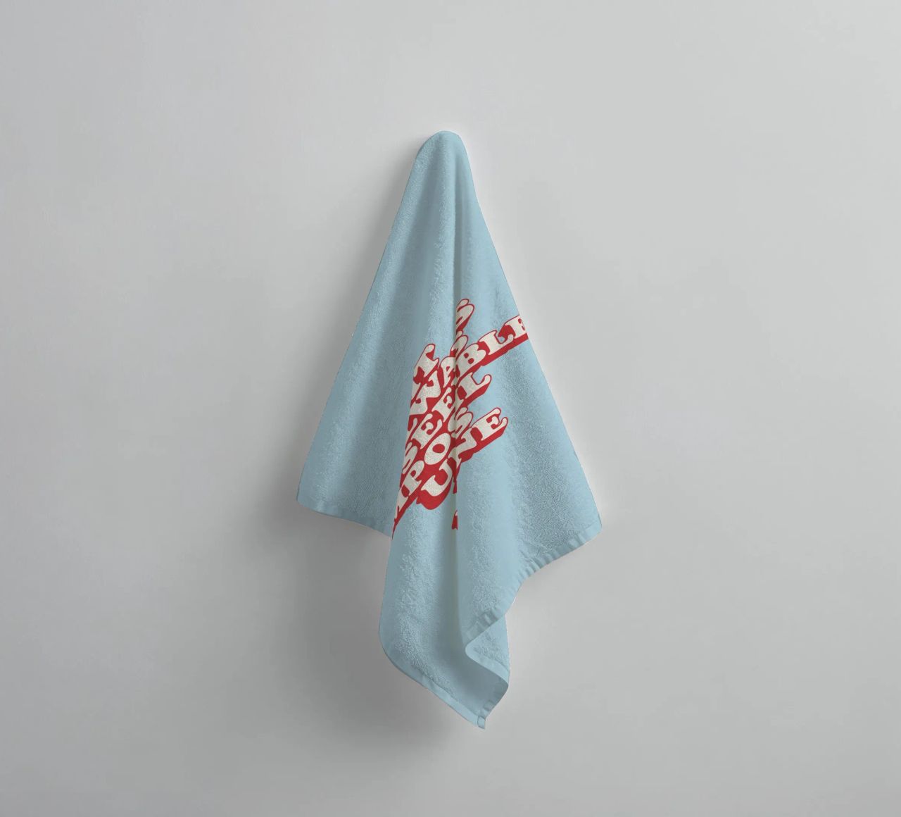 It Always Seems Impossible Until It's Done Typography Print towel by THE MOTIVATED TYPE