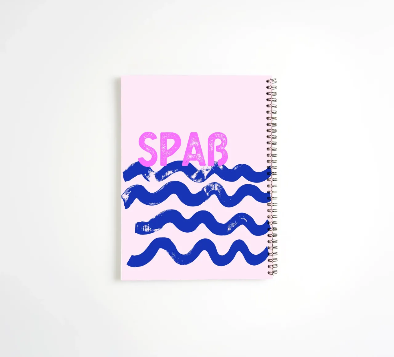 Waves Fun customisable spiral notebook by All Colours