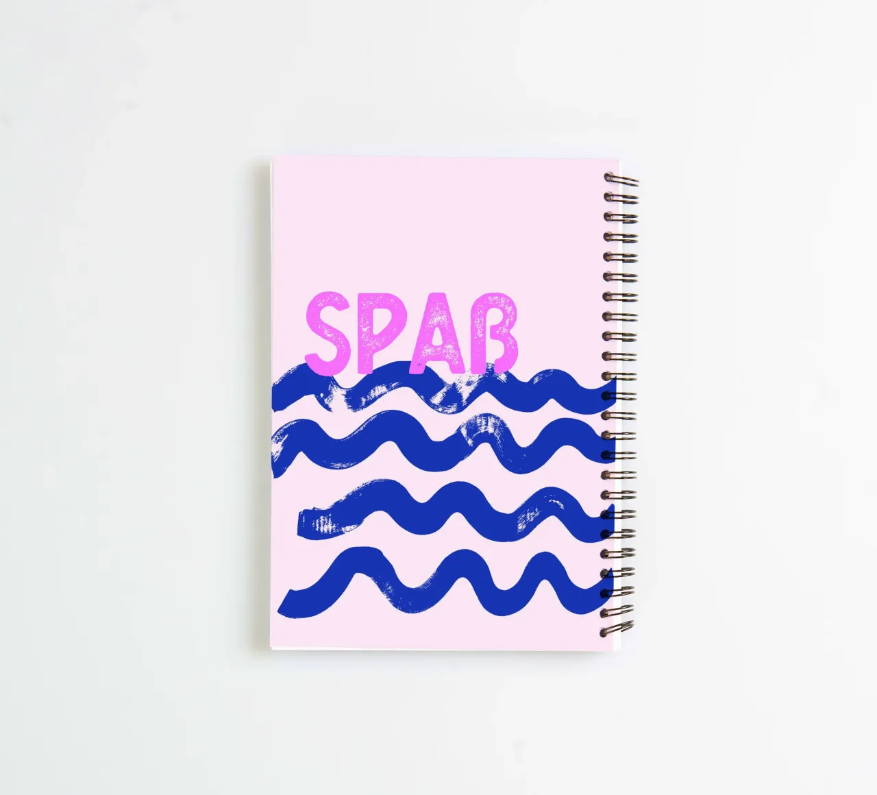 Waves Fun customisable spiral notebook by All Colours