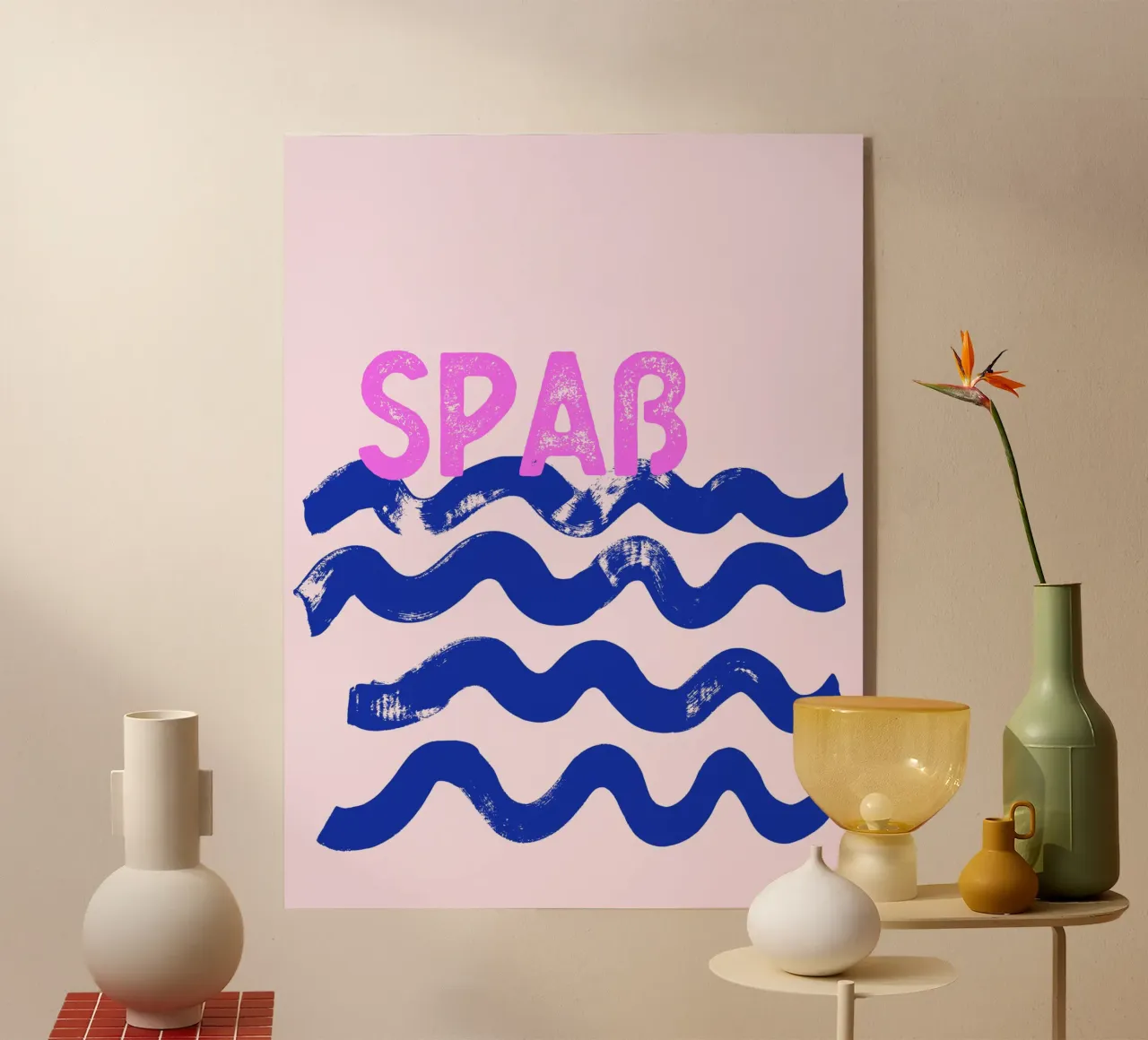 Waves Fun customisable Acryl-Glas von All Colours