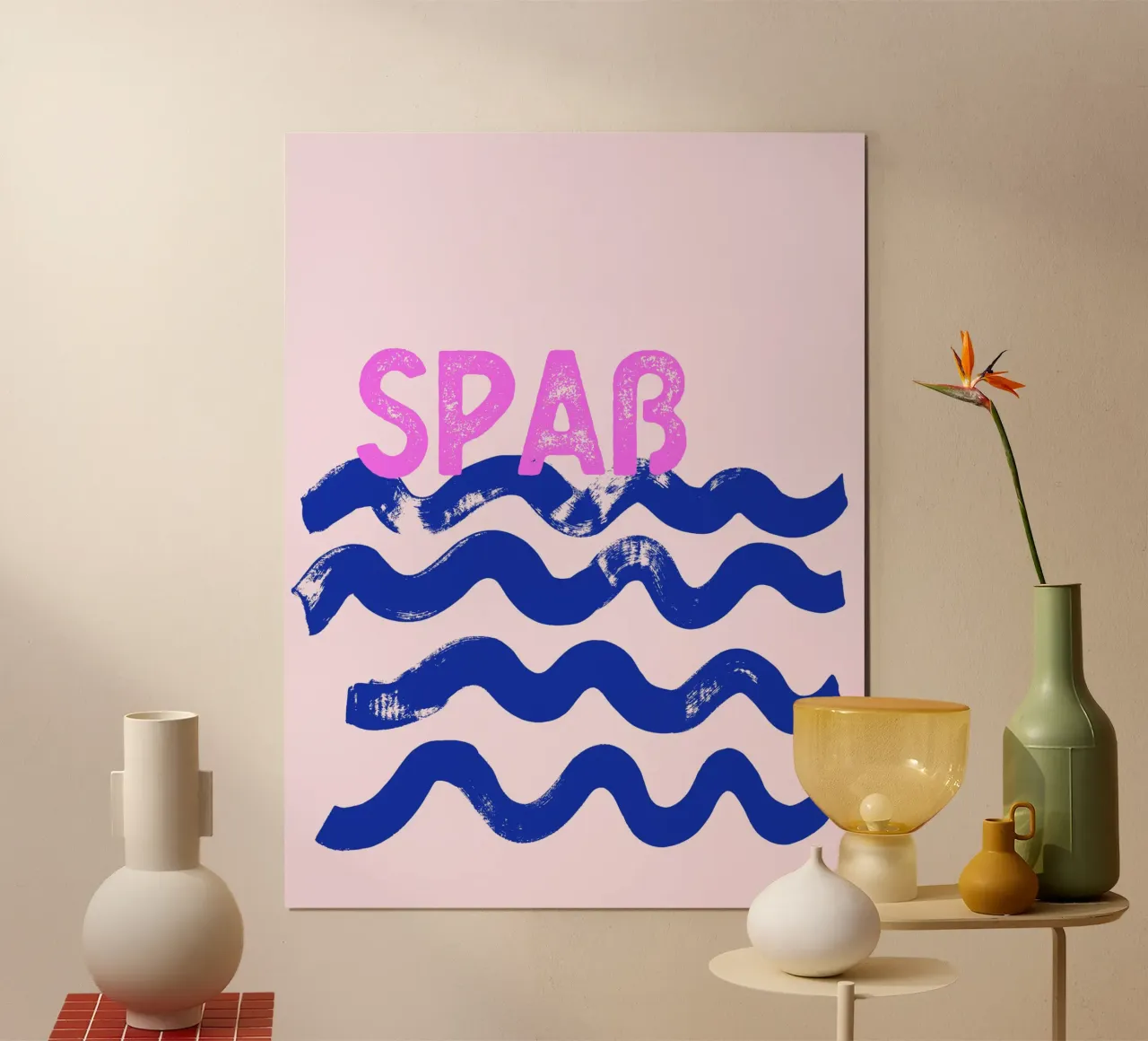 Waves Fun customisable poster by All Colours
