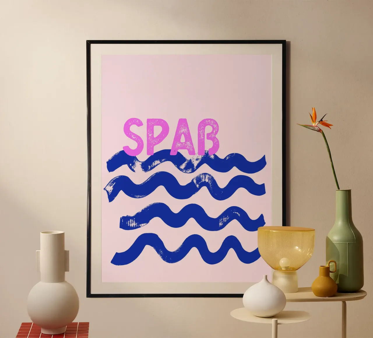 Waves Fun customisable poster by All Colours