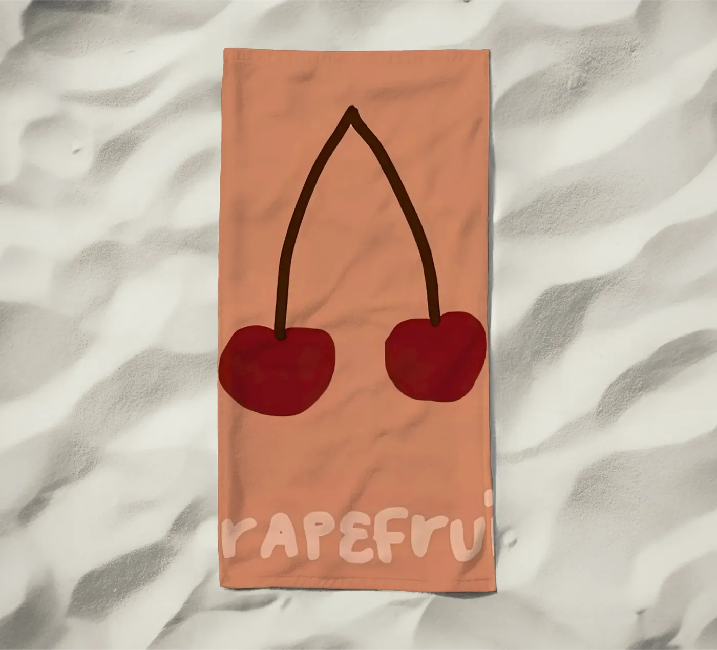 Grapefruit strandhanddoek van carrie Shop