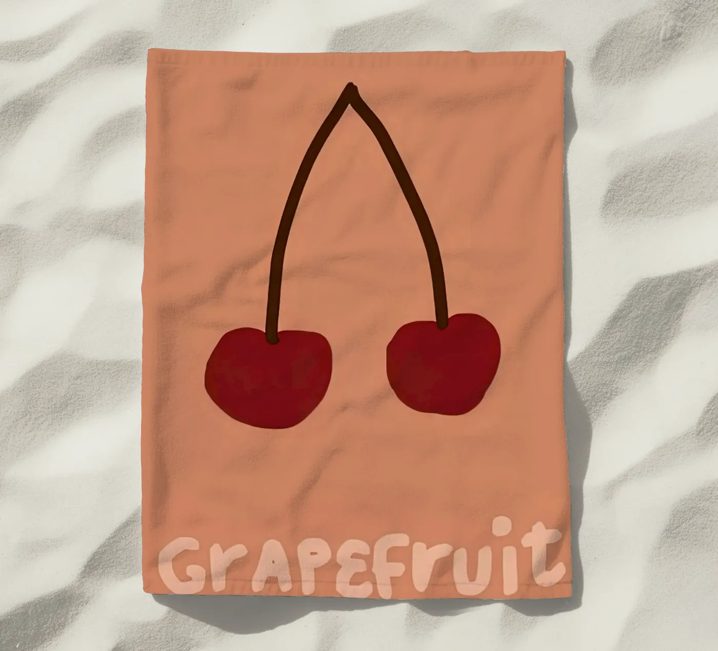 Grapefruit strandhanddoek van carrie Shop