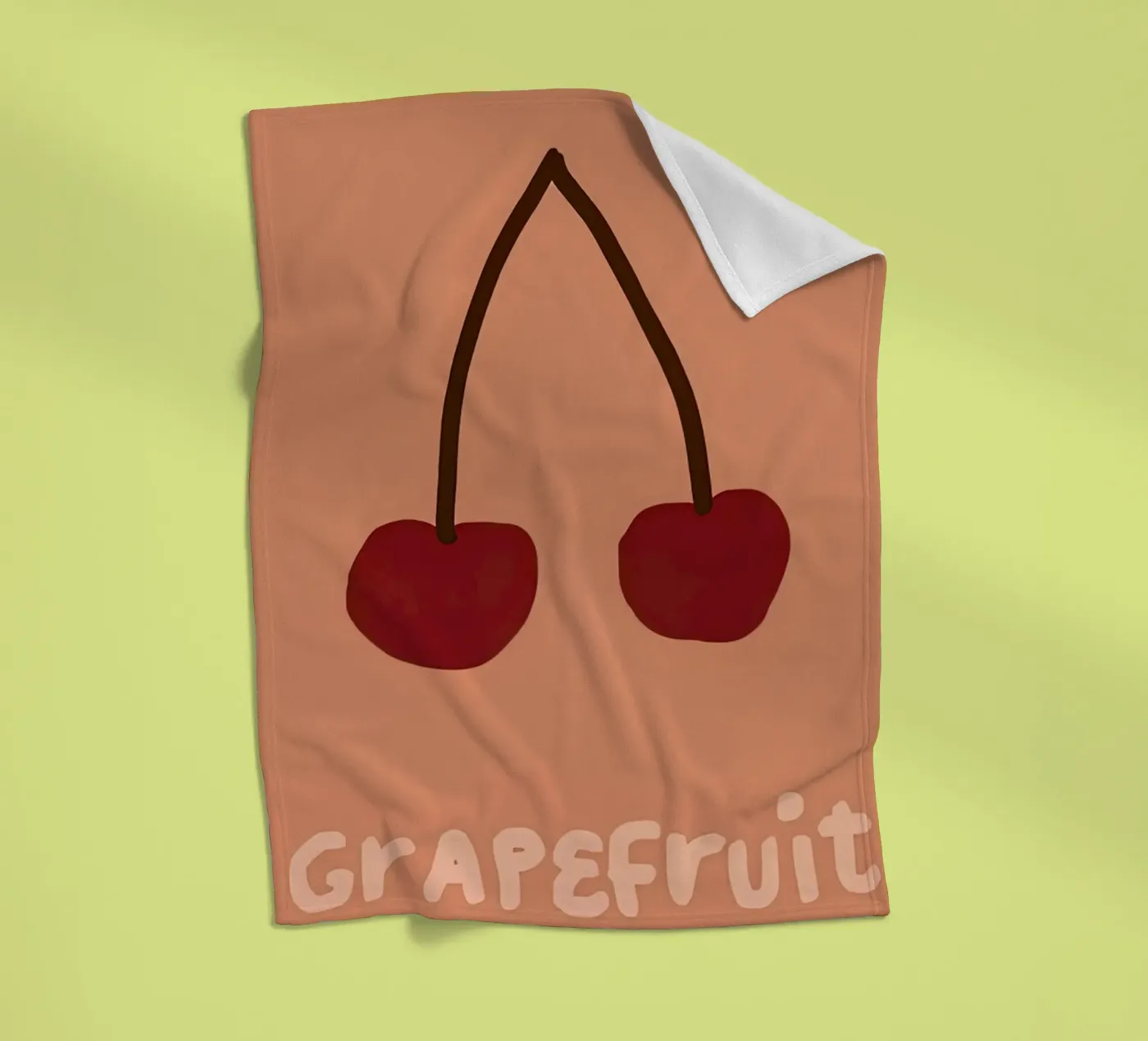 Pompelmo coperta in pile da carrie Shop