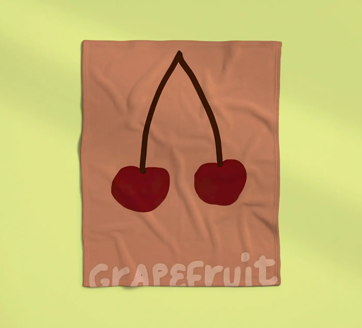 Pompelmo coperta in pile da carrie Shop