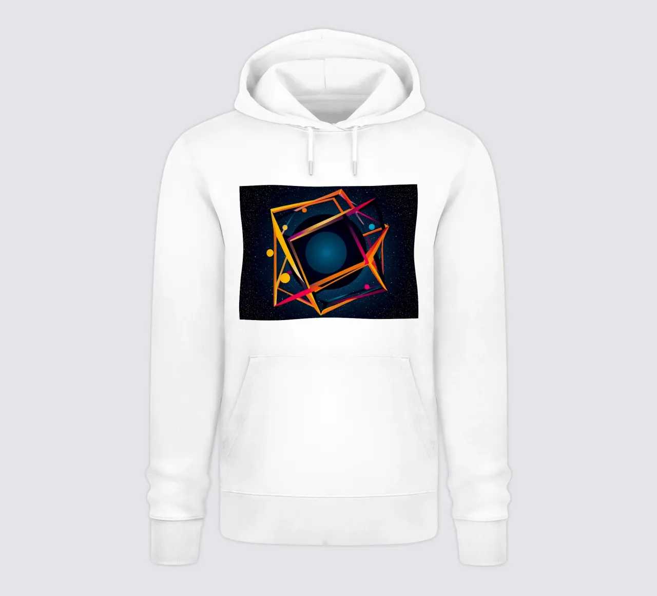 Abstrakt Planet felpa con cappuccio da kosinsart.gallery