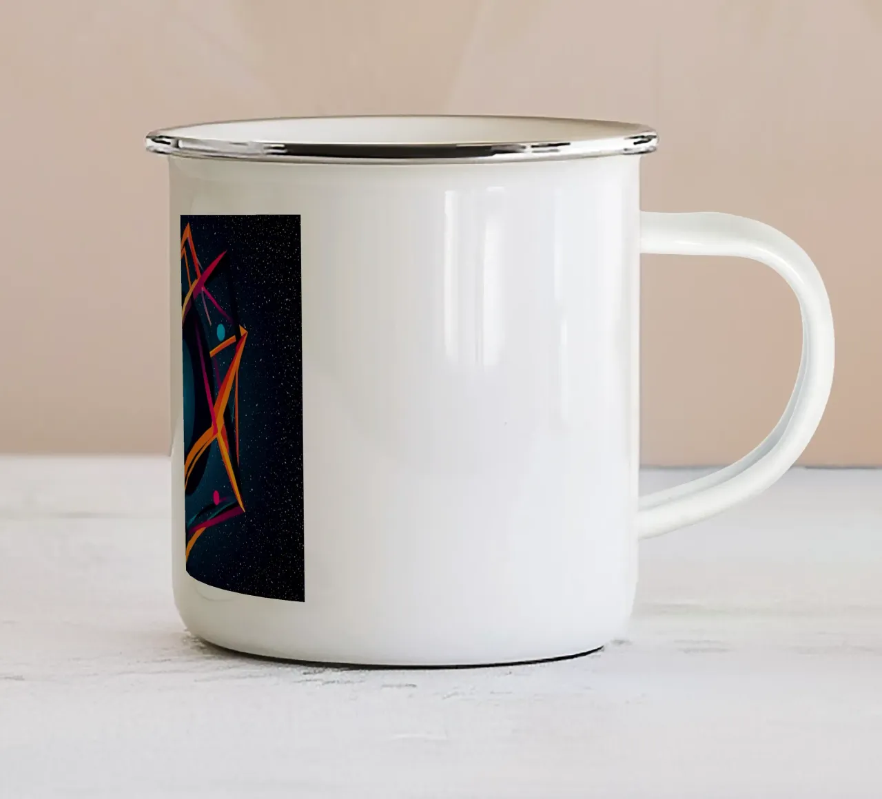 Abstrakt Planet tazza in smalto da kosinsart.gallery