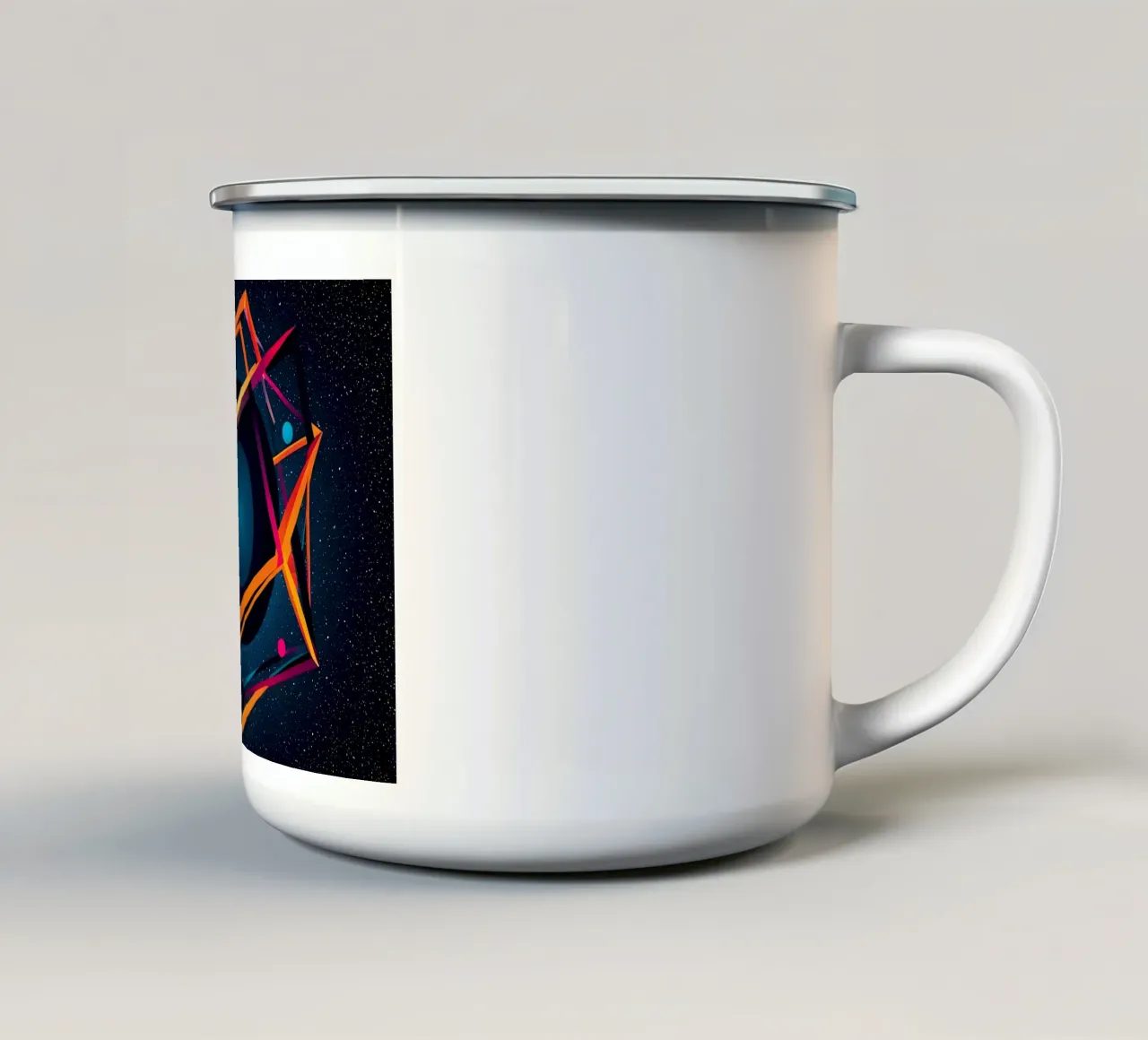 Abstrakt Planet tazza in smalto da kosinsart.gallery