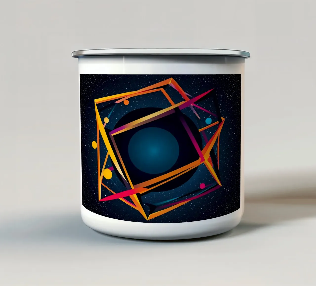 Abstrakt Planet tazza in smalto da kosinsart.gallery