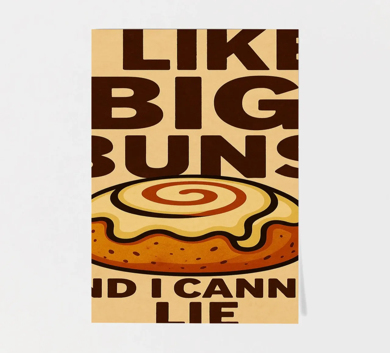 Ich mag große Brötchen Lustige Küche Stickerbogen von the gan gan