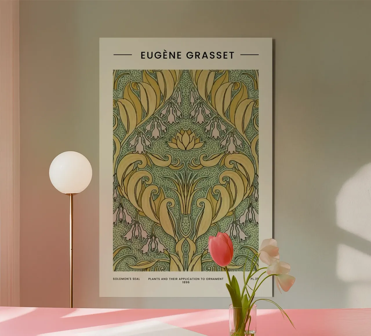 Grasset - Solomon's Seal alluminio dibond da Vintage by JUNIQE