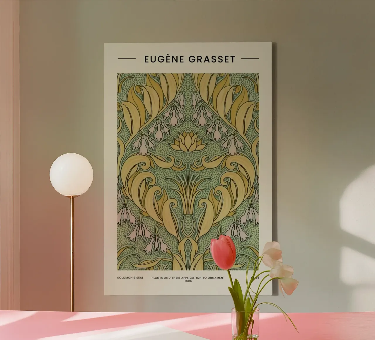Grasset - Solomon's Seal tela con Cornice a cassetta da Vintage by JUNIQE