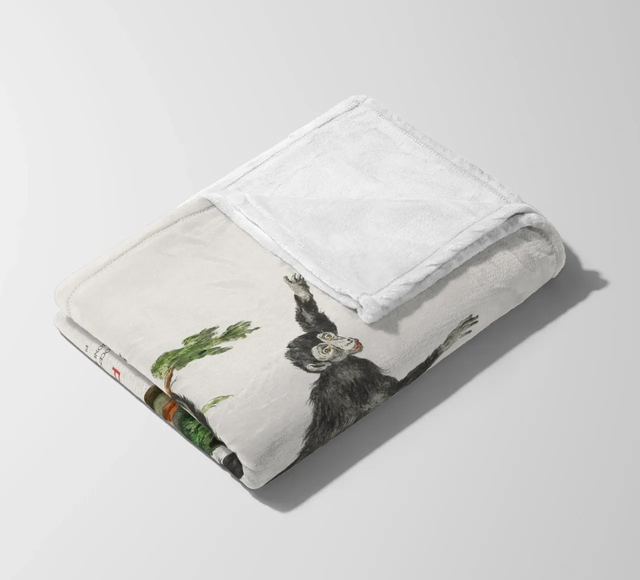 Scimmia ragno o Simia paniscus coperta in pile da Vintagrafica