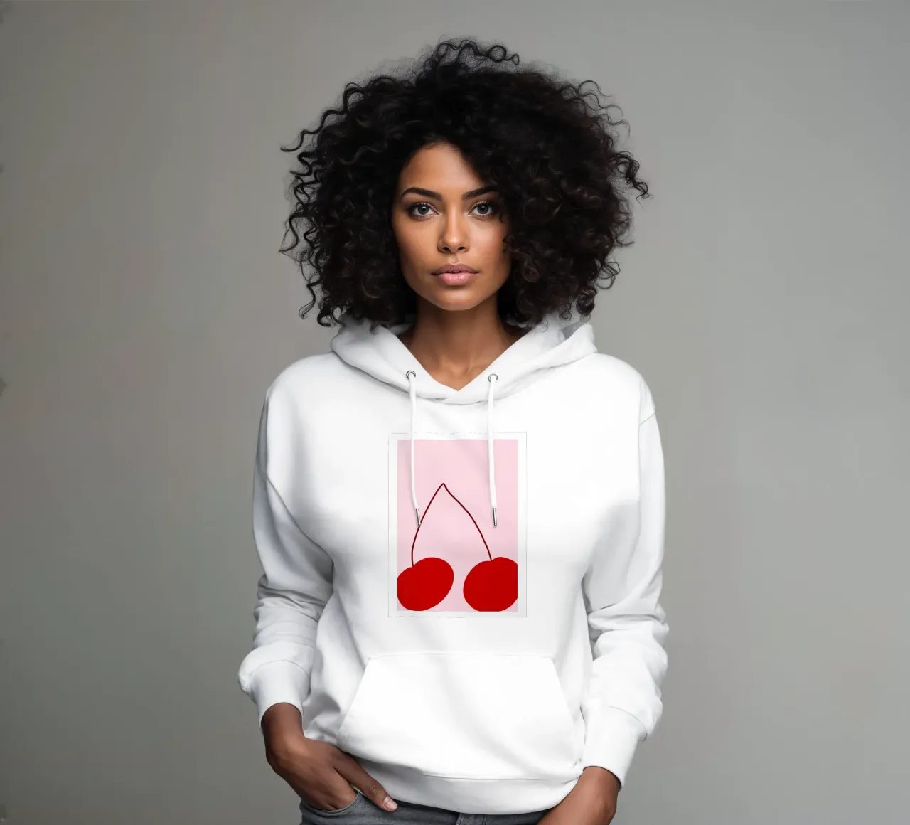 Ciliegie rosse felpa con cappuccio da carrie Shop