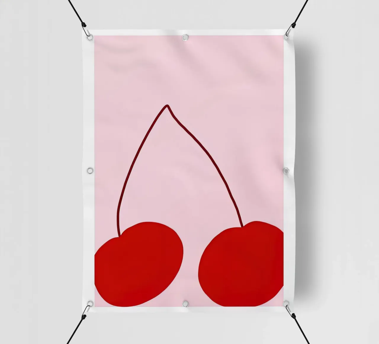 Ciliegie rosse telo in pvc da carrie Shop