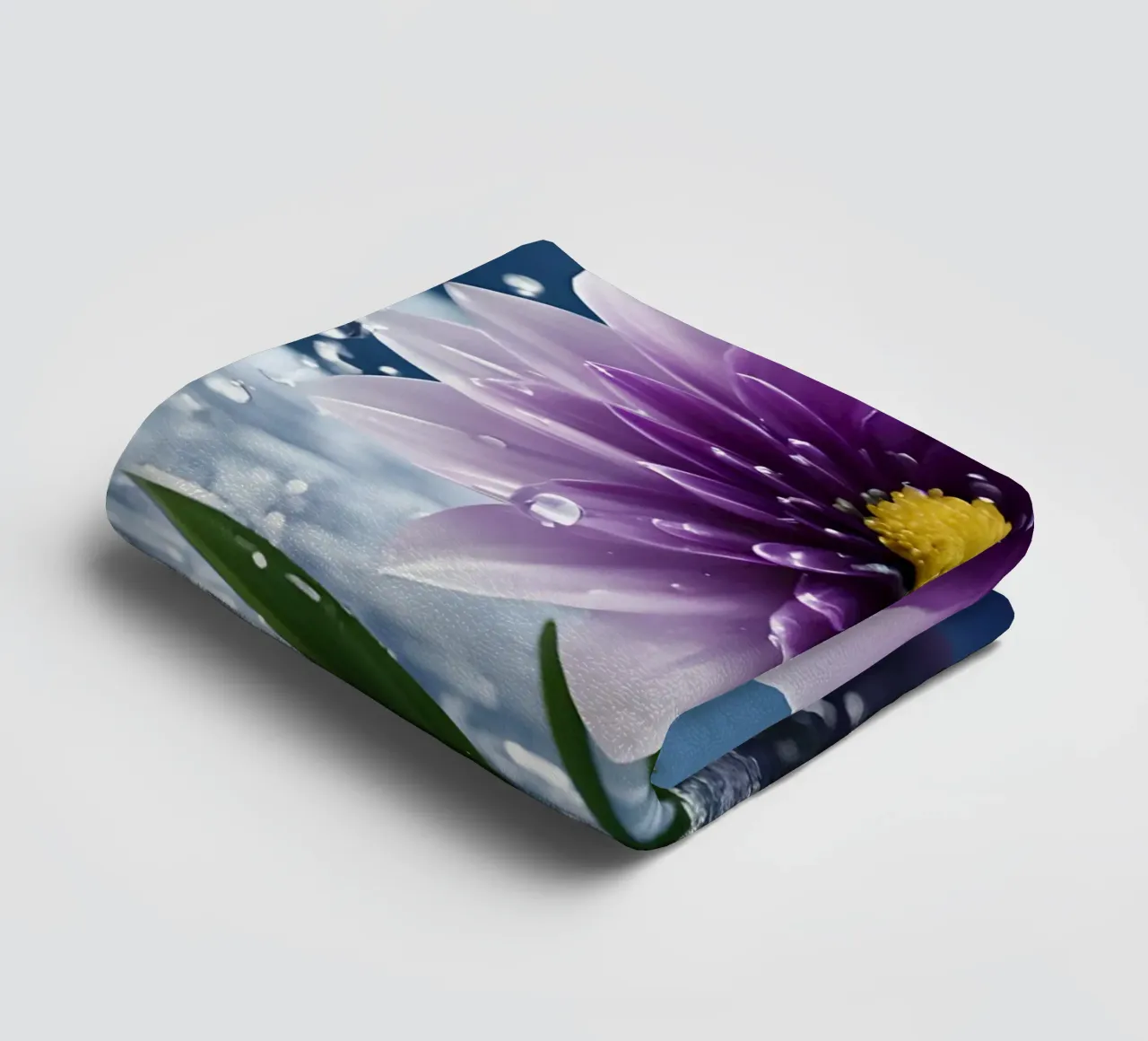 Blume im Regen 1 towel by kosinsart.gallery