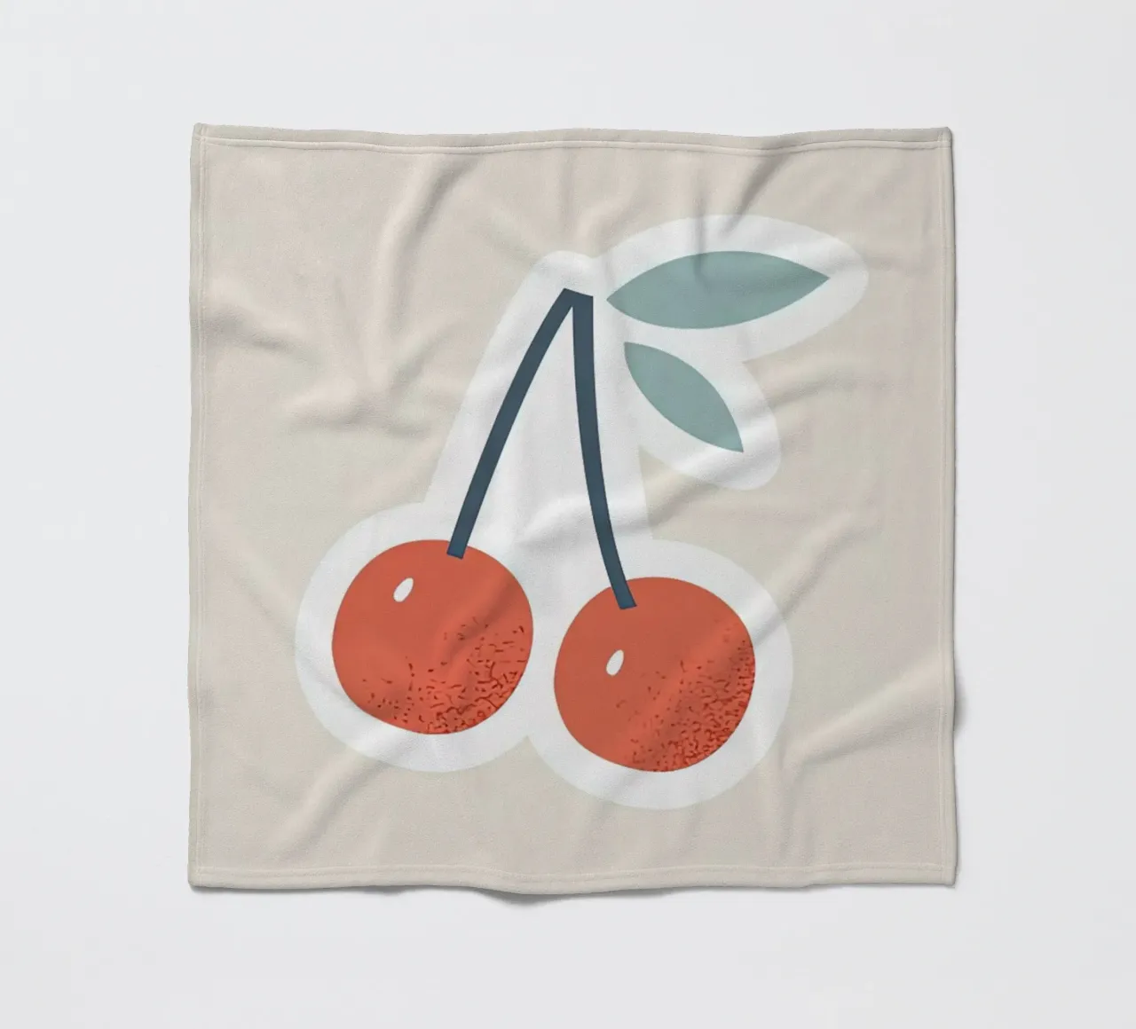 Red Cherry fleece blanket by carrie Shop