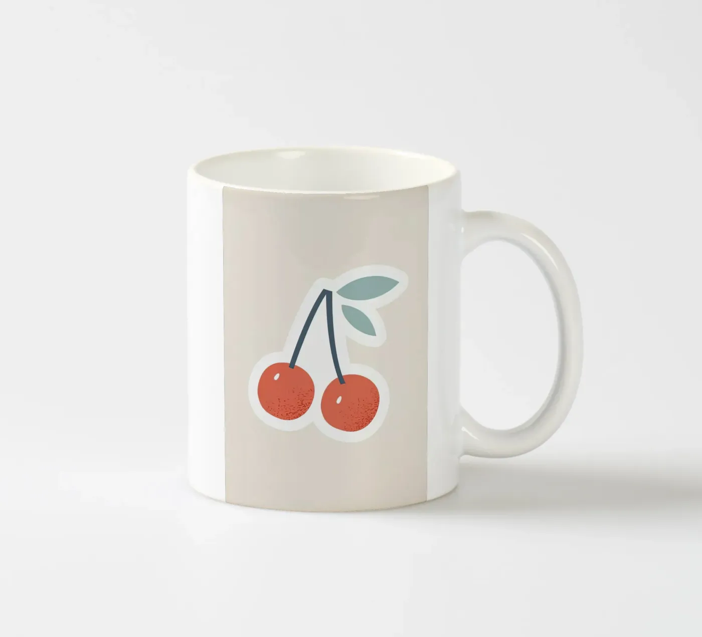 Red Cherry ceramic mug by carrie Shop
