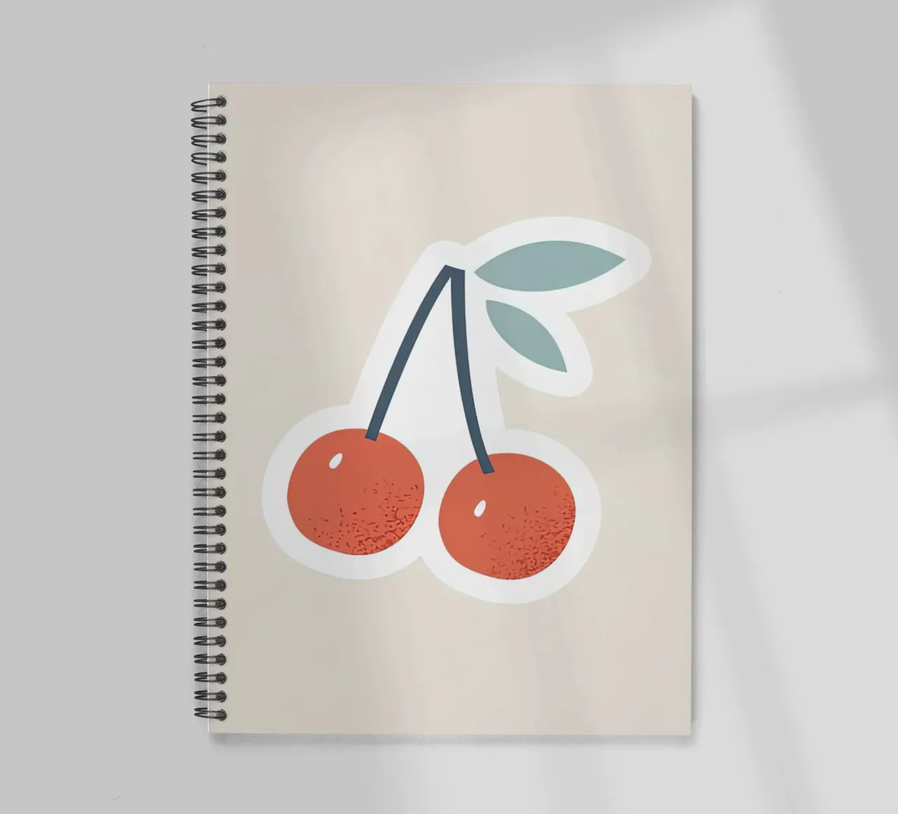 Red Cherry spiral notebook by carrie Shop