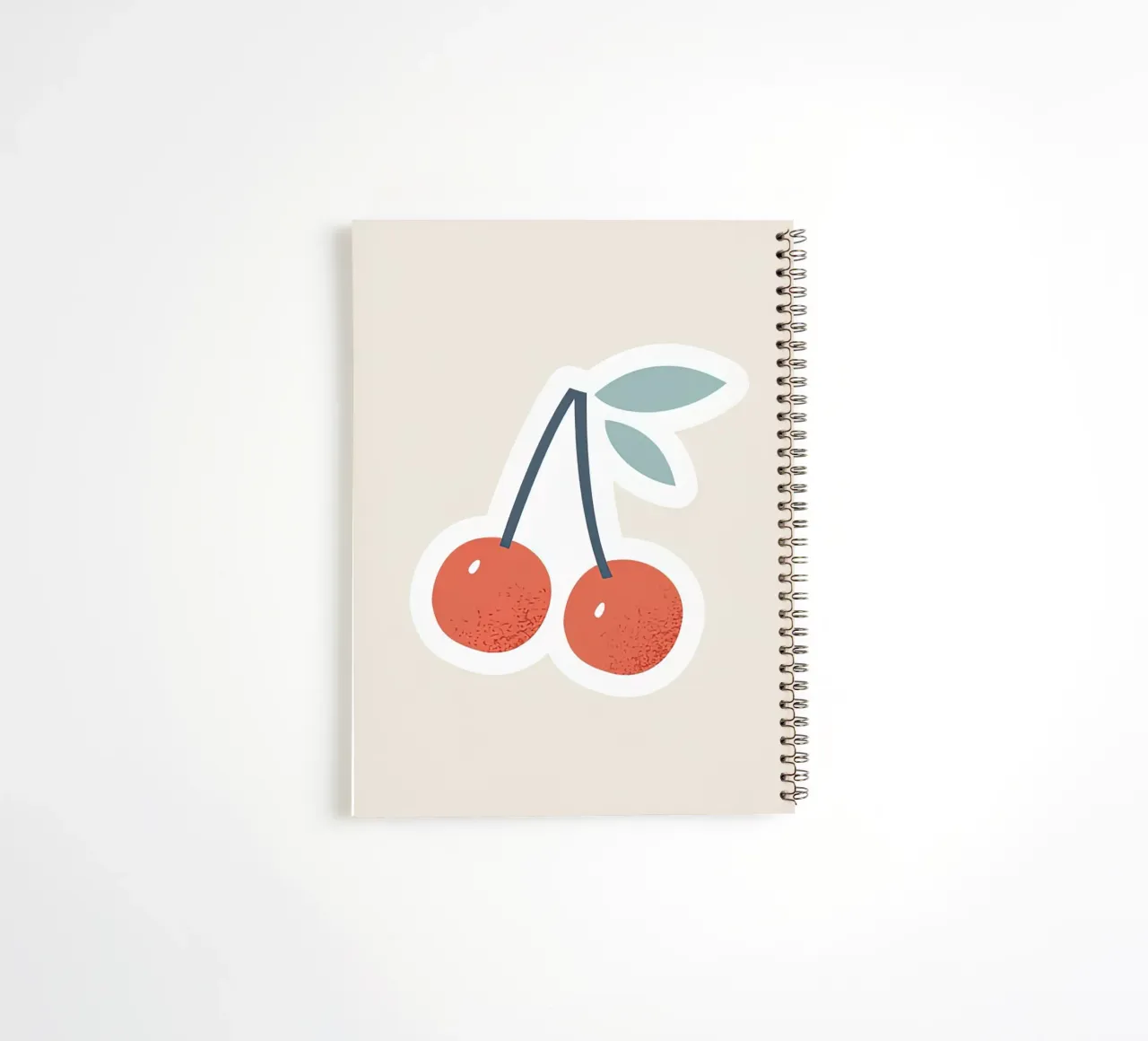 Red Cherry spiral notebook by carrie Shop