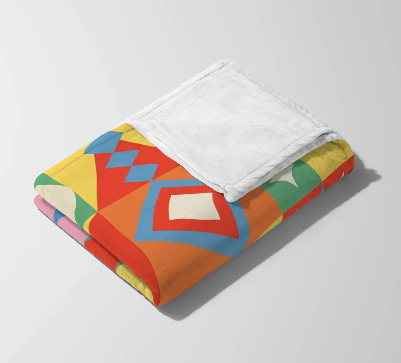 Toppe geometriche 01 coperta in pile da Paigaam Studio
