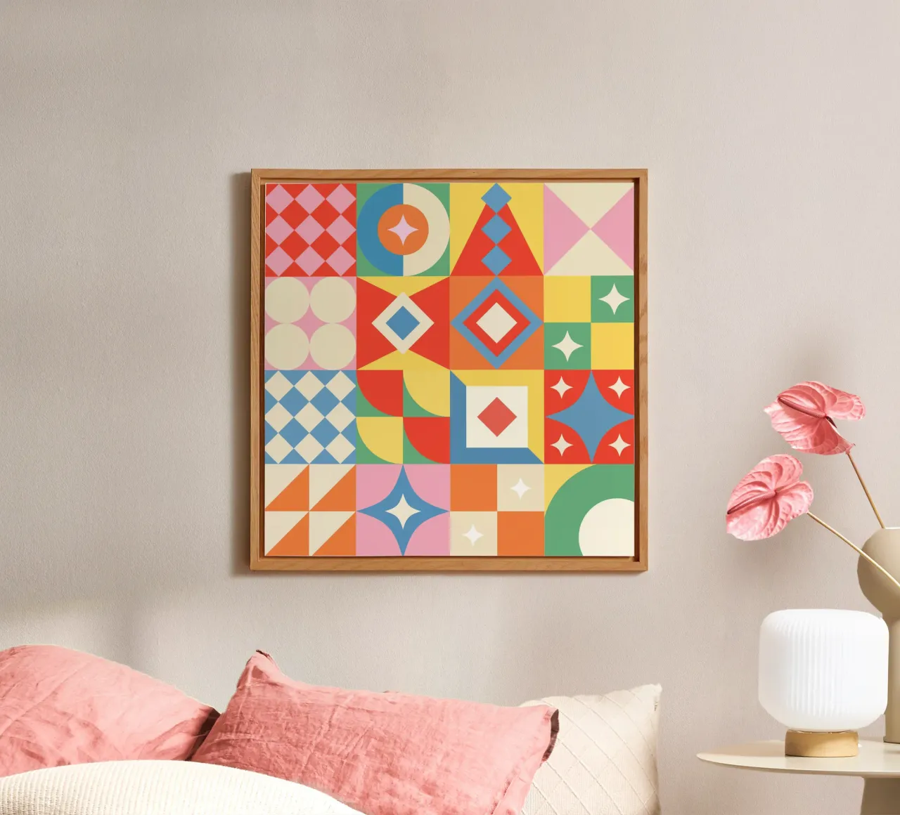 Toppe geometriche 01 alluminio dibond da Paigaam Studio