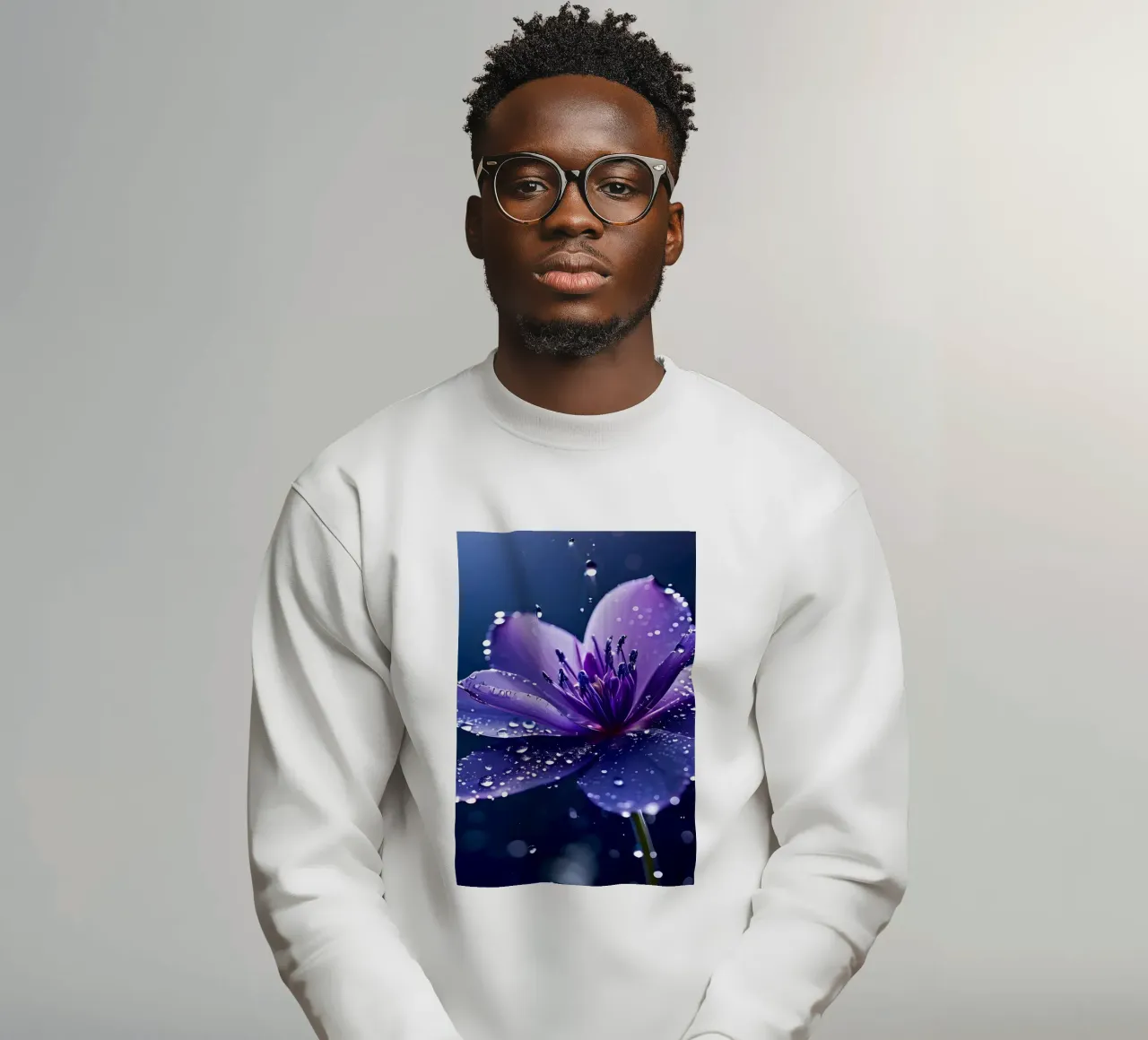 Blume im Regen 2 felpa da kosinsart.gallery