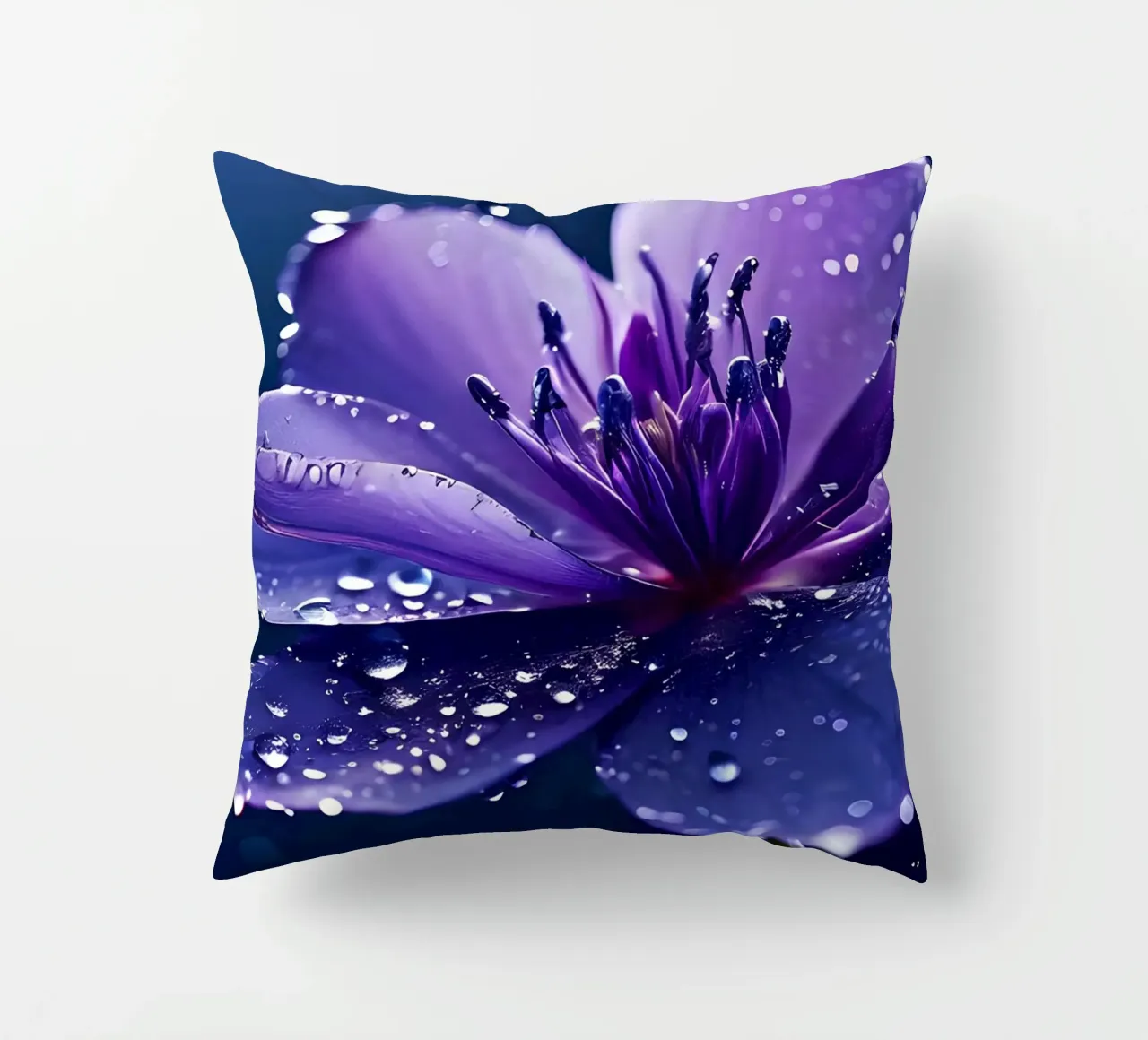 Blume im Regen 2 cuscino da kosinsart.gallery