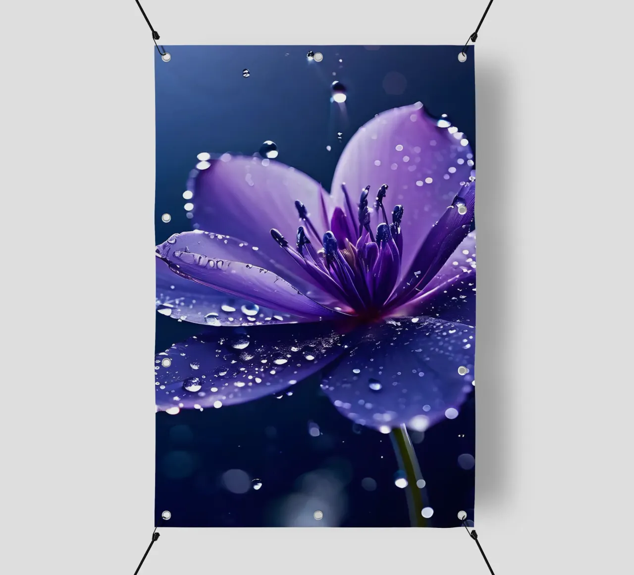 Blume im Regen 2 telo in pvc da kosinsart.gallery