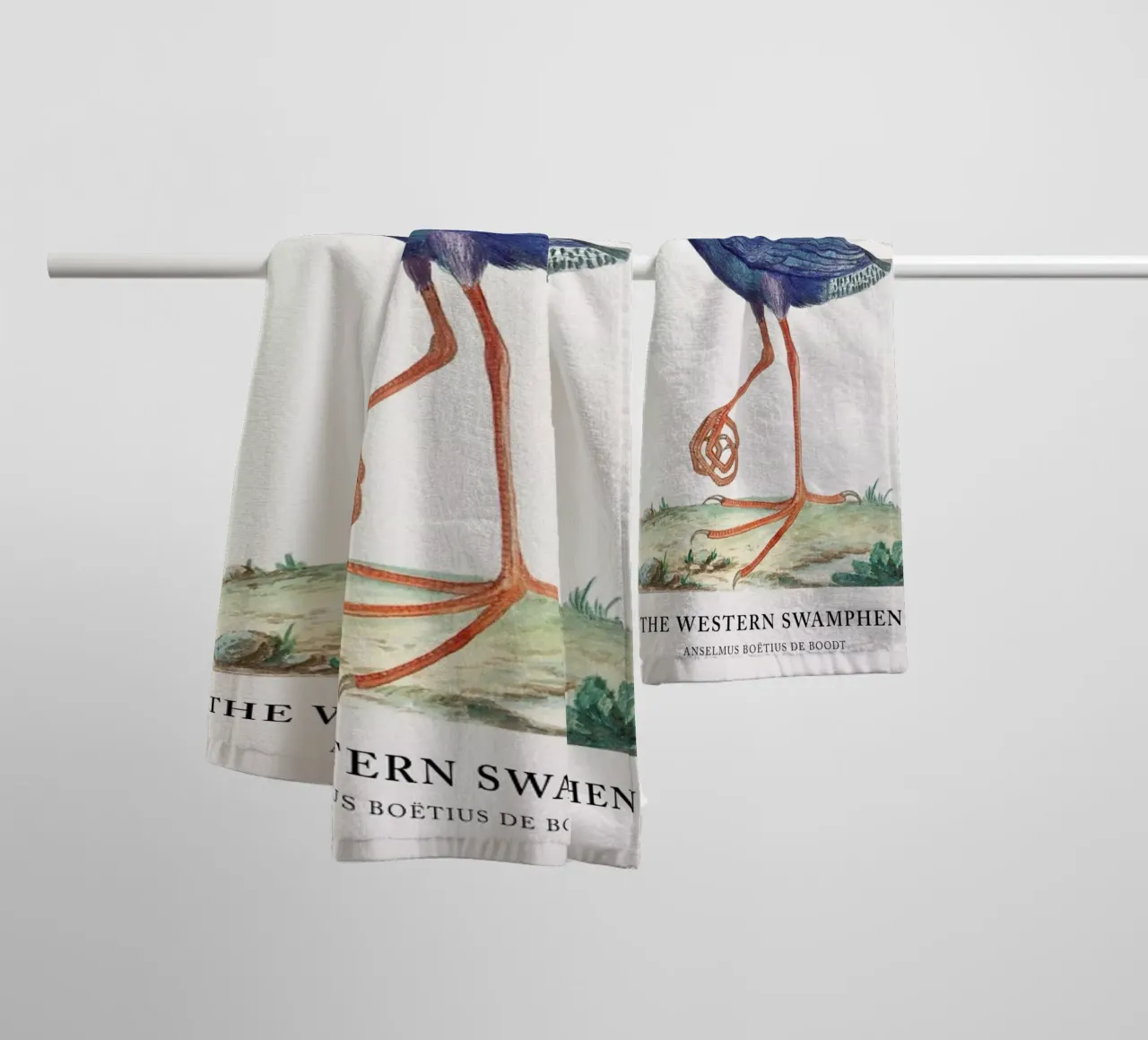 Anselmus Boëtius de Boodt - The Western Swamphen towel by Vintage by JUNIQE