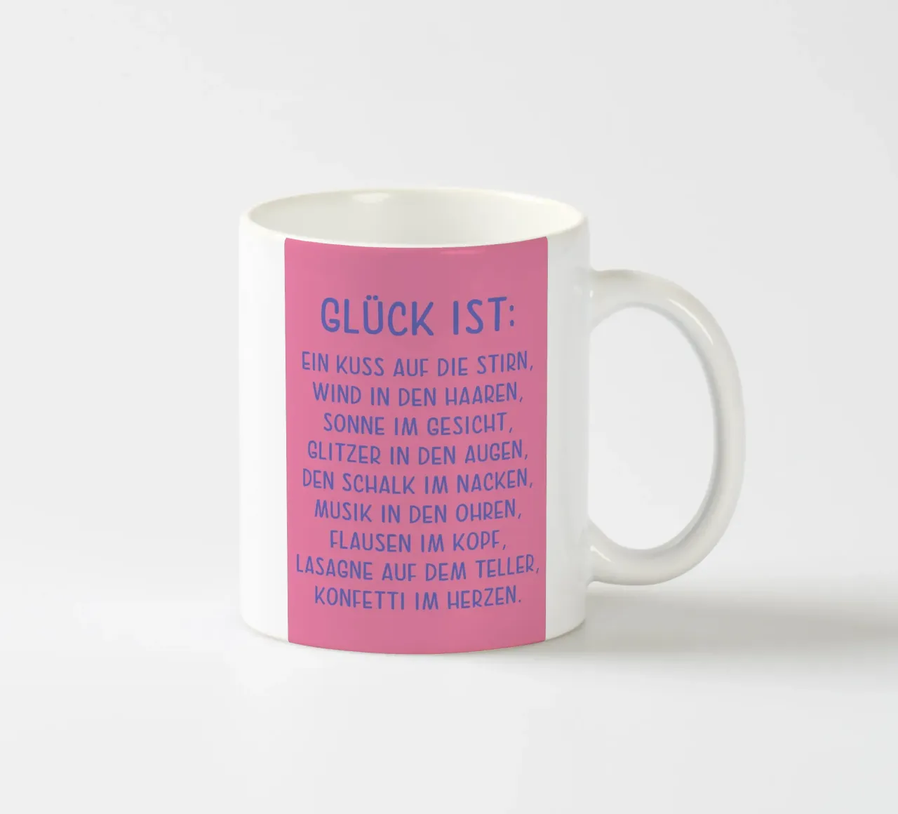 Glück ist... tazza in ceramica da maramirage